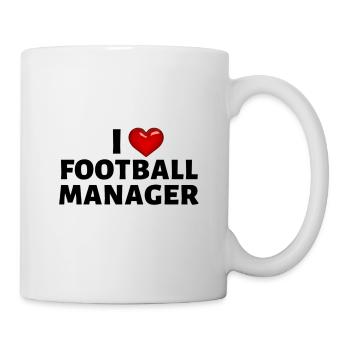 I Love Football Manager (Heart Design) - Mug - white - Right