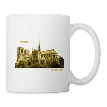 France Paris Capital Notre Dame Landmark - Mug - white - Right