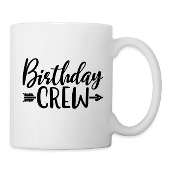 Birthday Crew Matching Group Birthday Party Outfit - Mug - white - Right