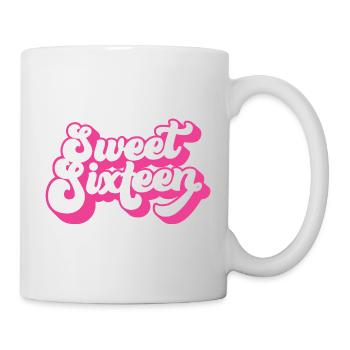 Sweet Sixteen mignon 16e anniversaire cadeau 16 ans - Mug blanc - blanc - Droite