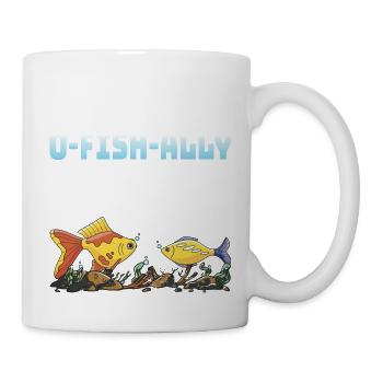 O-Fish-Ally Fish Poop Collector Marine Biology Sc - Tasse - Weiß - Rechts