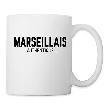 Marseillais authentique - Mug blanc - blanc - Droite