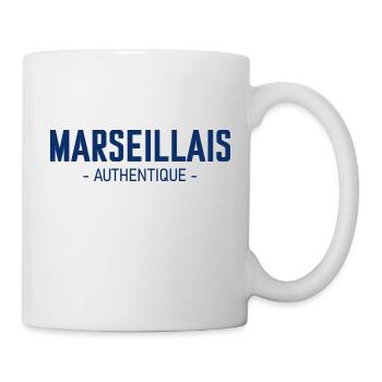 Marseillais authentique - Mug blanc - blanc - Droite