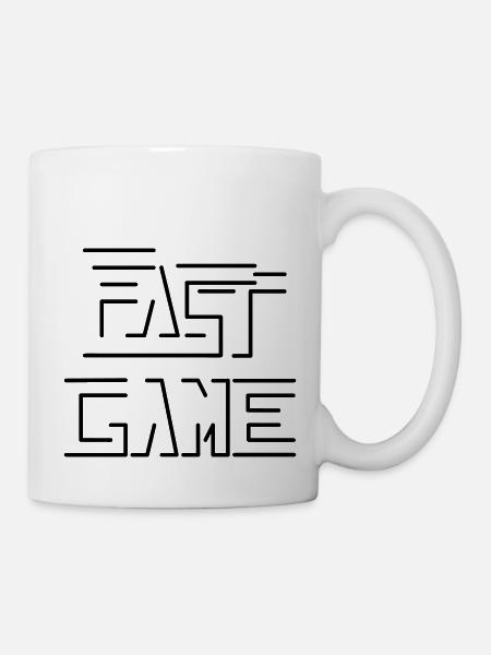 schnelles Spiel - Tasse - Weiß