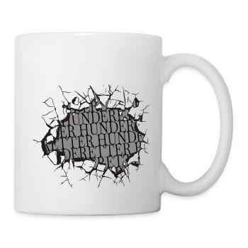 dog witzig bluthund lustiger spruch tierschützer - Tasse - Weiß - Rechts