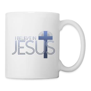 Je crois en Jésus - Croix de Jésus-Christ - Mug blanc - blanc - Droite