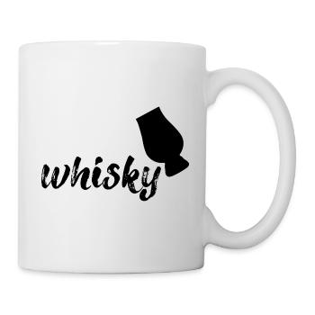 Whisky, schwarz - Tasse - Weiß - Rechts
