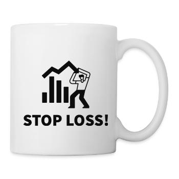 Stop Loss! Réalisez la perte! Rappel du trader - Mug blanc - blanc - Droite