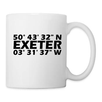 Exeter Coordinates - Mug - white - Right