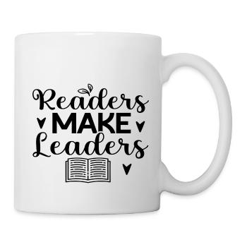 Readers Make Leaders - Mug - white - Right