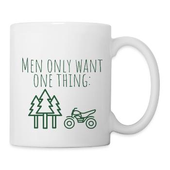 MowoT Motorrad am Wald - Tasse - Weiß - Rechts