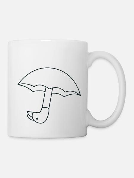 SÜSSER Vogelschirm - Tasse - Weiß