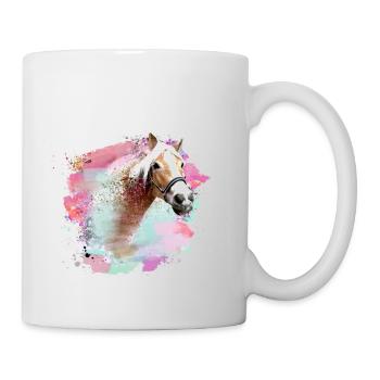 horse,haflinger, graffiti, painting, horses,colorful - Mug - white - Right