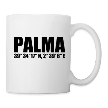 Palma Koordinaten - Tasse - Weiß - Rechts