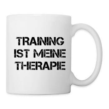 Training Ist Meine Therapie - Tasse - Weiß - Rechts