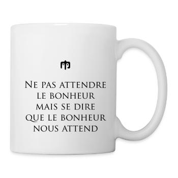 bonheur - Mug blanc - blanc - Droite