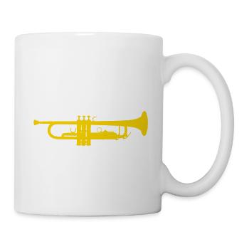 Trompete Spruch Musik lustiger Instrument Musiker - Tasse - Weiß - Rechts