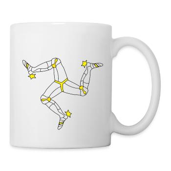 Sardinien Flagge Triskele Sardische Fahne Sardegna - Tasse - Weiß - Rechts
