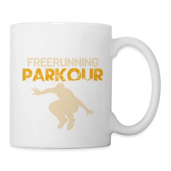 Freerunning Parkour Traceur Course Libre - Mug blanc - blanc - Droite