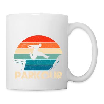 Parkour Traceur Free Running - Tasse - Weiß - Rechts