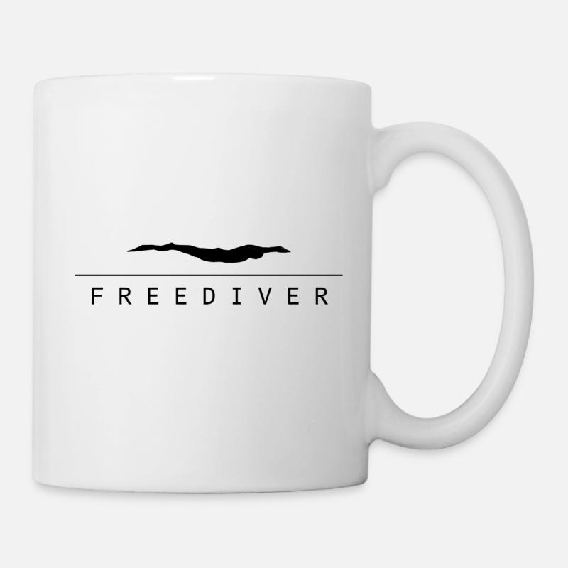 Freediver in streamline position - Mug - white