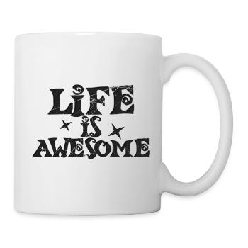 Das Leben ist fantastisch - Tasse - Weiß - Rechts
