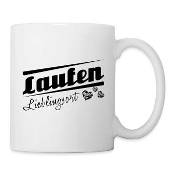 Laufen - Lieblingsort mit Stadtnamen - Tasse - Weiß - Rechts