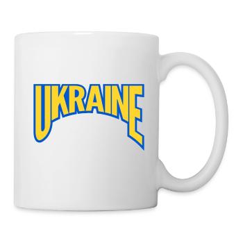 Ukraine Logo War Support - Mug - white - Right