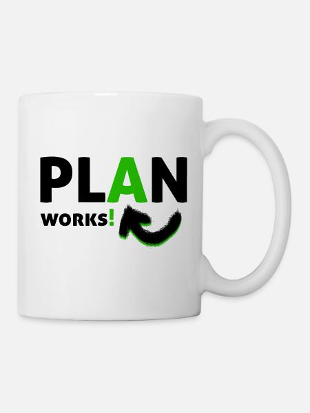 plan a - Tasse - Weiß