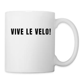 vive le velo - Mug blanc - blanc - Droite