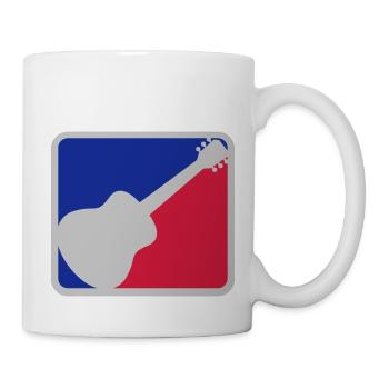 Red Blue Guitariste Guitare - Mug blanc - blanc - Droite