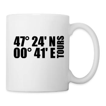 Tours Coordinates - Mug - white - Right