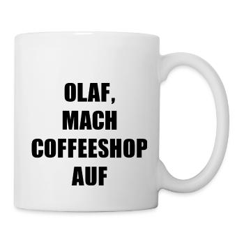OLAF COFFEESHOP BLACK - Tasse - Weiß - Rechts