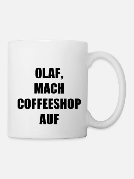 OLAF COFFEESHOP BLACK - Tasse - Weiß