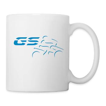 Logo GS Driver n° 3 | Blanc - Mug blanc - blanc - Droite