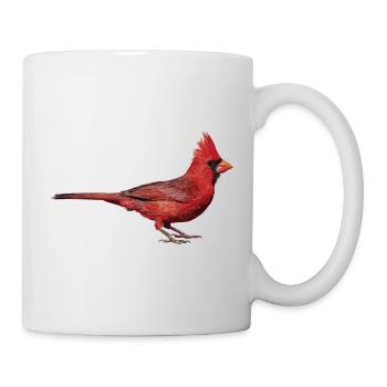 Nördlicher Kardinal - Tasse - Weiß - Rechts