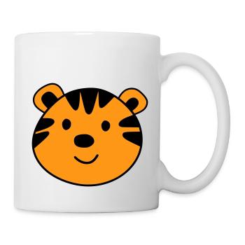 Cute tiger - Mug - white - Right