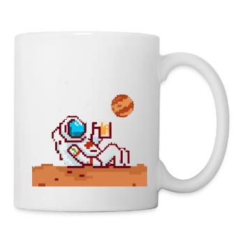 Astronaut in der Freizeit - Tasse - Weiß - Rechts
