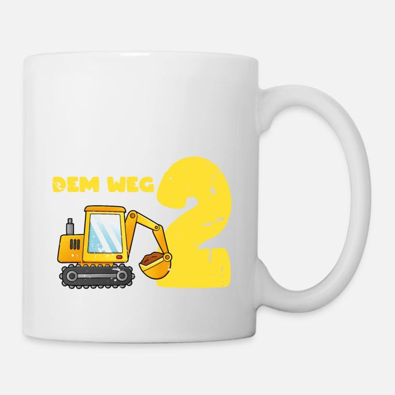 Aus dem Weg ich bin schon 2, Geschenkidee Vintage - Tasse - Weiß