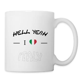Hell Yeah i love italy Italy flag - Tasse - Weiß - Rechts