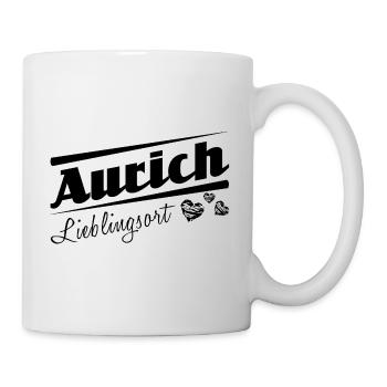 Aurich - Lieblingsort mit Stadtnamen - Tasse - Weiß - Rechts