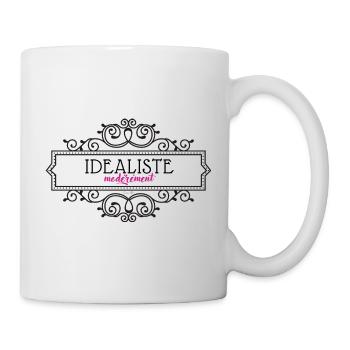 idéaliste modérément - Mug blanc - blanc - Droite