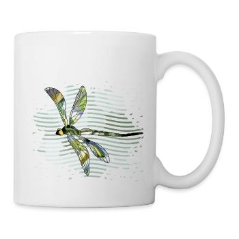 Libelle - Tasse - Weiß - Rechts