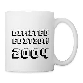 Limited Edition 2004, 18th birthday - Tasse - Weiß - Rechts