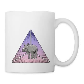 Baby-Nashorn - Tasse - Weiß - Rechts