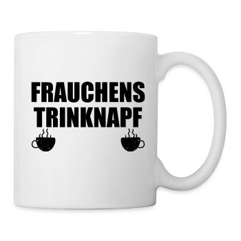 Frauchens Trinknapf - Lustige Kaffeetasse - Tasse - Weiß - Rechts