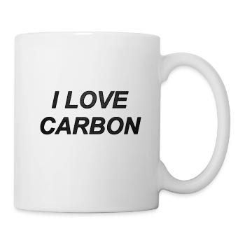 I Love Carbon Dark - Mug - white - Right
