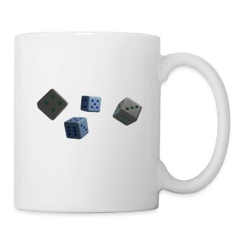 Würfel - Tasse - Weiß - Rechts