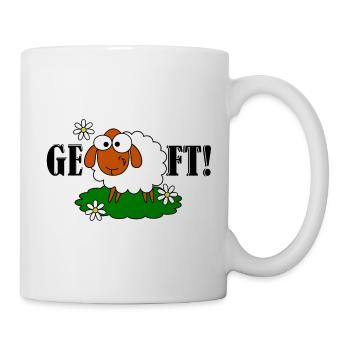 GE - SCHAF - FT! - Tasse - Weiß - Rechts