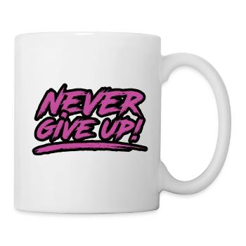Never Give Up! - Mug - white - Right